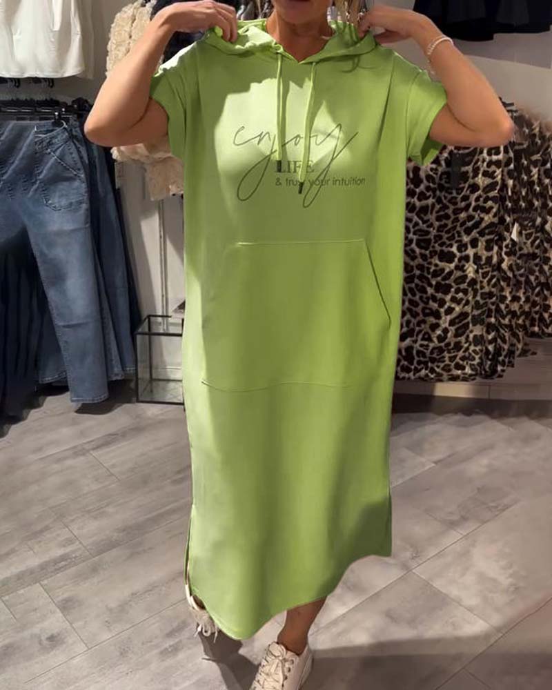Robe sweat à capuche "Inge" – Casual