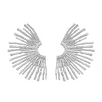 Boucles d'oreilles – Métal à bord ondulé