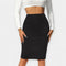 Jupe de bureau taille haute