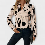 Blouse "Marie" – V-Hals & Lange Mouwen