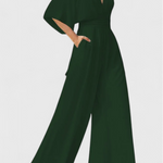 Lange Jumpsuit "Liesl" – V-hals & Capemouwen