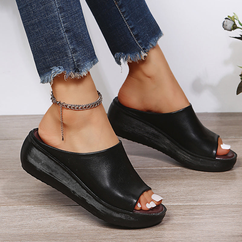 Orthopedische Plateausandalen "Heidi" – Slip-On