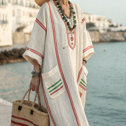 Robe Caftan "Elke" – Riviera rayonnante