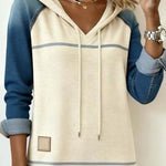 Robe Sweat à Capuche "Maja" – Rayures & Colorblock