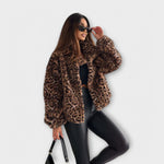 Jas "Juliane" – Luipaardprint Leder
