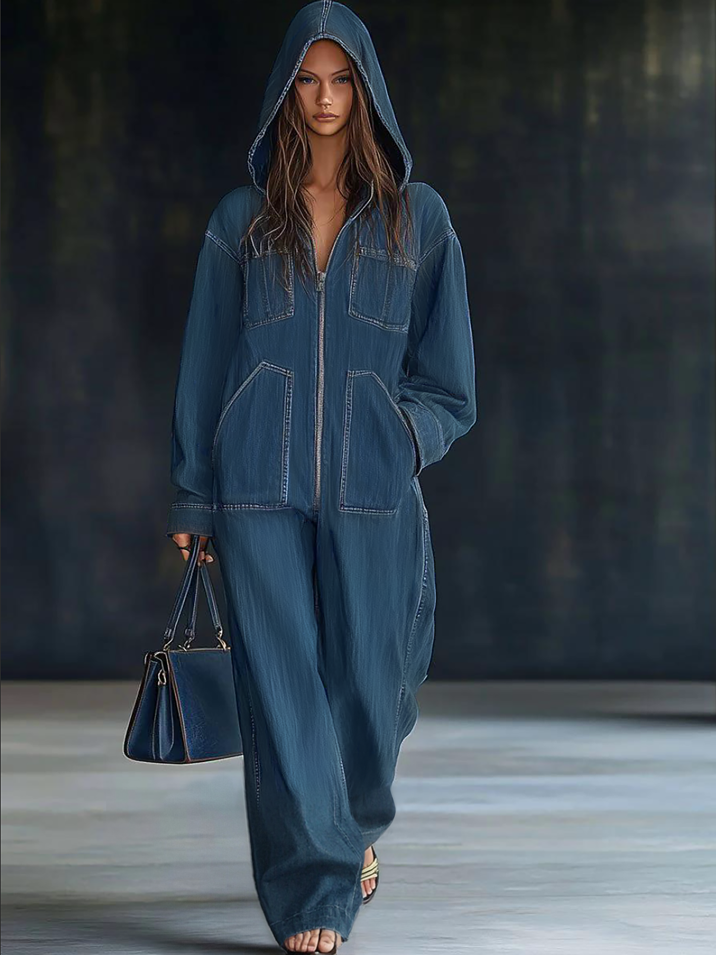 Hoodie-Jumpsuit "Hannah" – Lange Mouwen