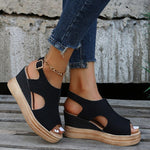 Sleehaksandalen "Lotta" – Metallic Glans