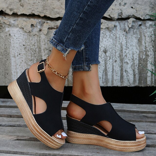 Sleehaksandalen "Lotta" – Metallic Glans