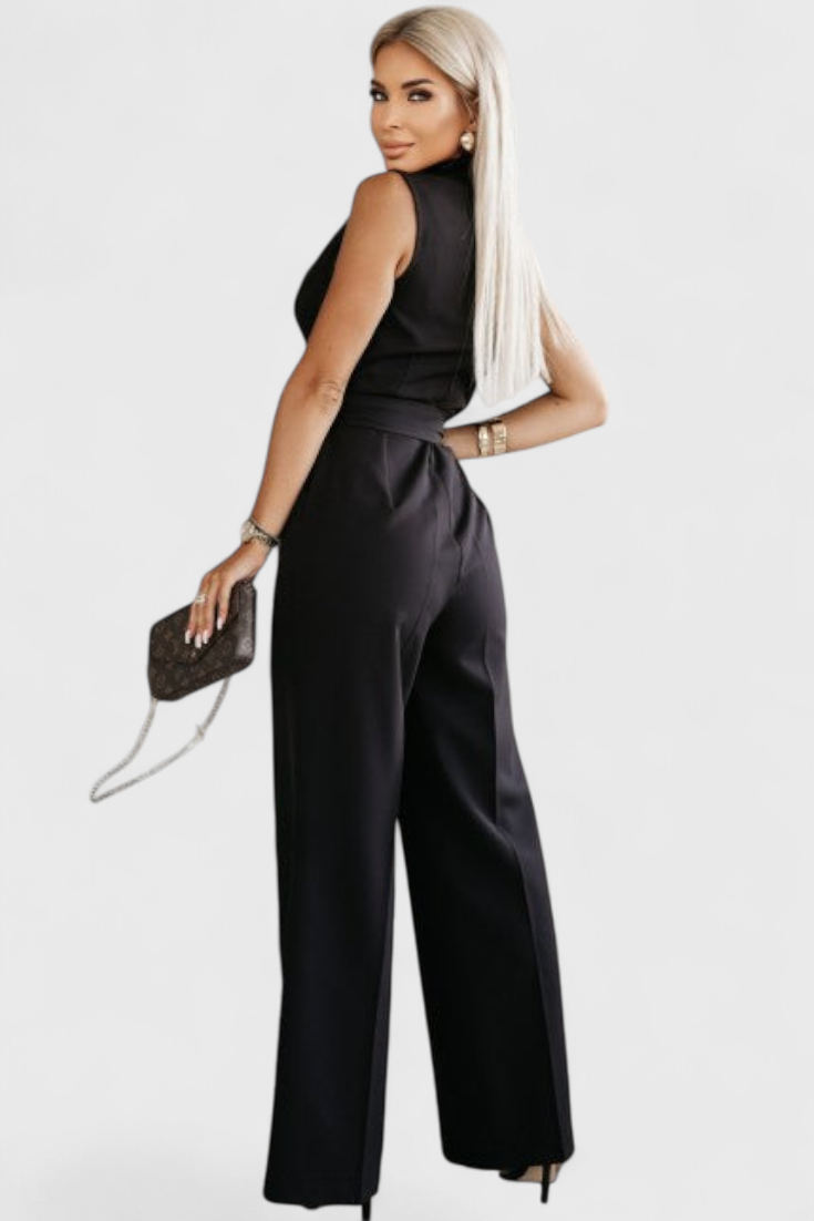 Jumpsuit "Lina" – Mouwloos met Strik