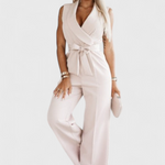 Jumpsuit "Lina" – Mouwloos met Strik