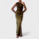Satijnen Kleed "Anneliese" – One-Shoulder