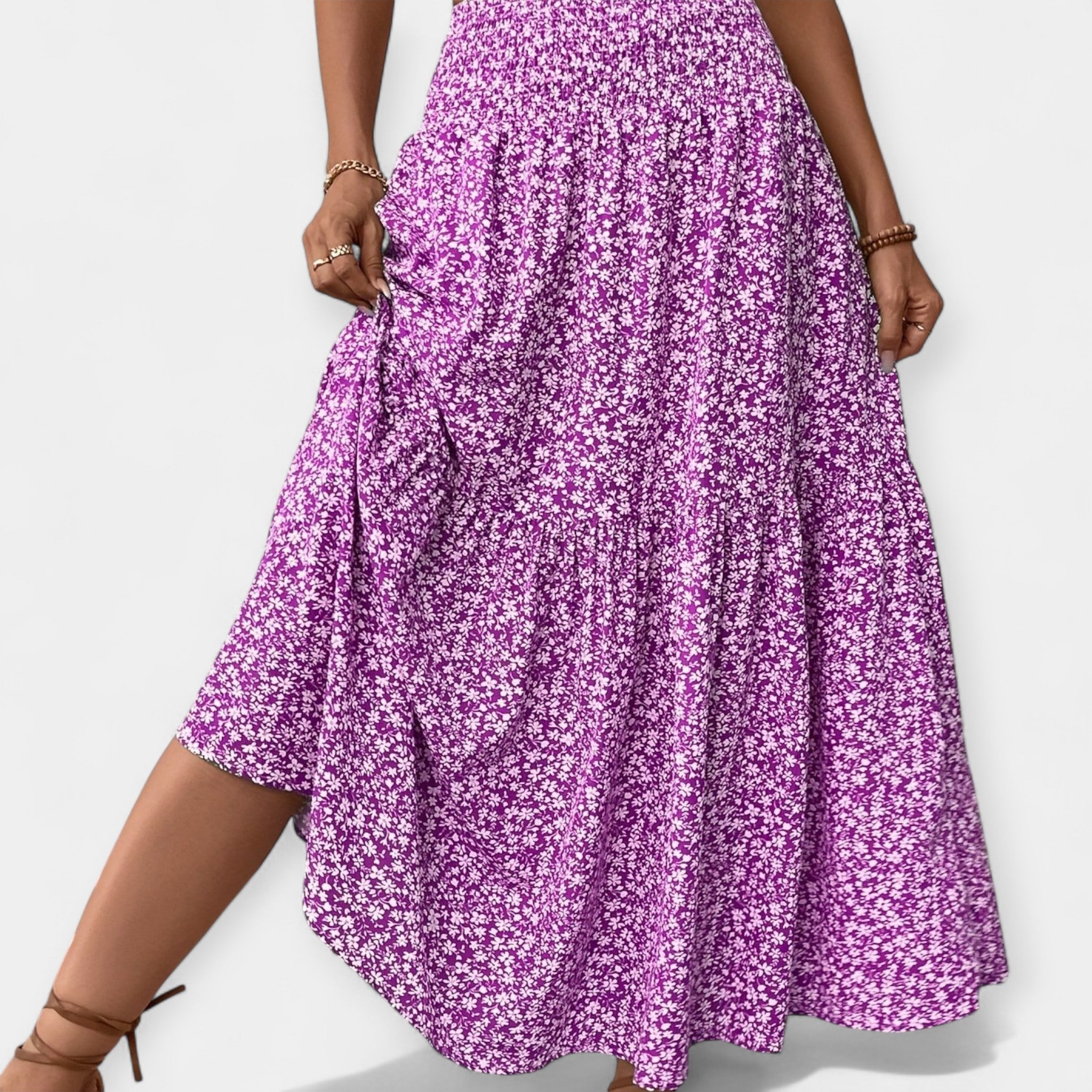 Jupe à fleurs – Taille élastique