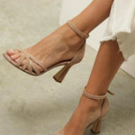Sandalen "Elviera" – Patchwork met Lage Hak
