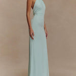Robe longue dos-nu "Elke" – Drapée