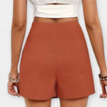 Jupe-short taille haute – Nœud