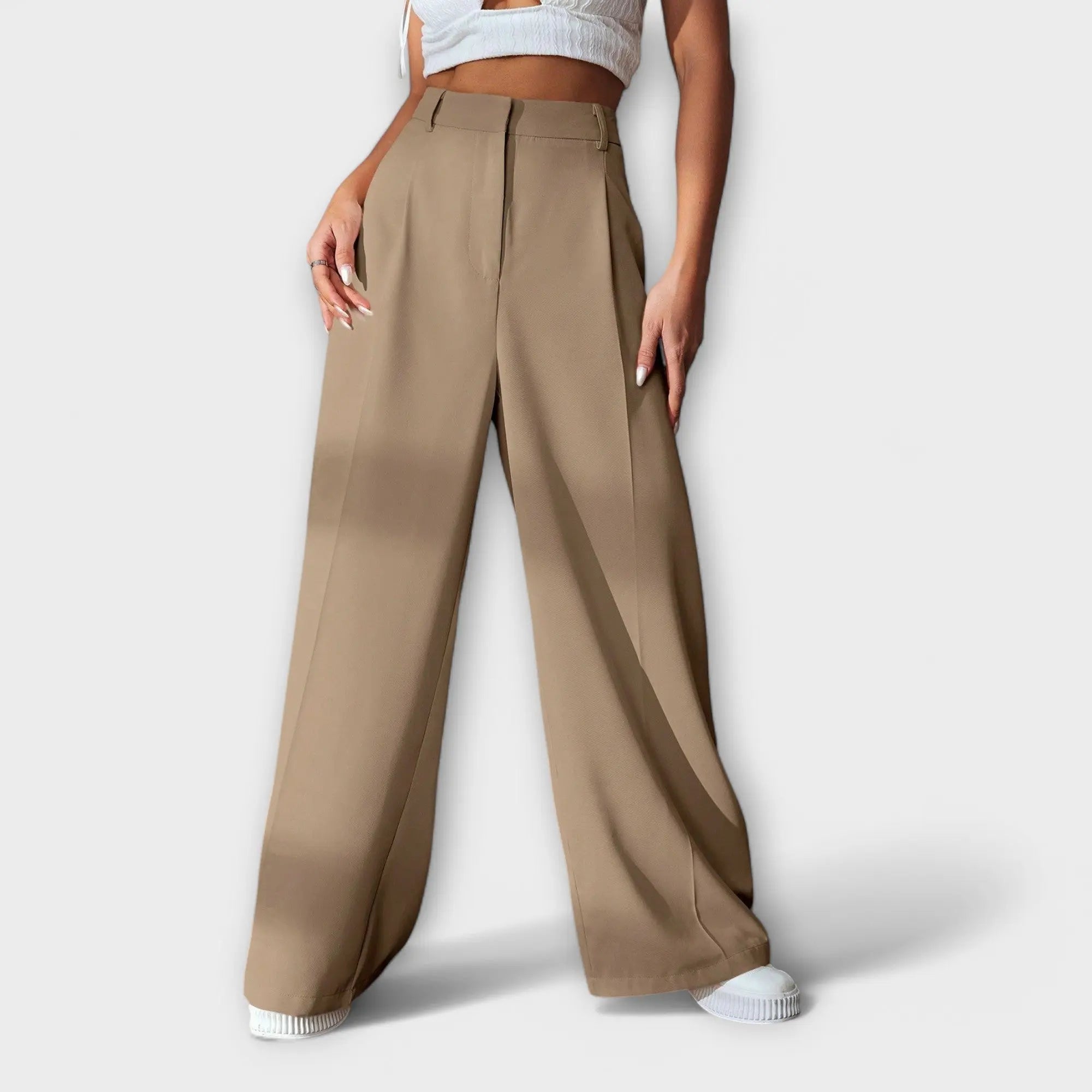 Pantalon large – Taille haute