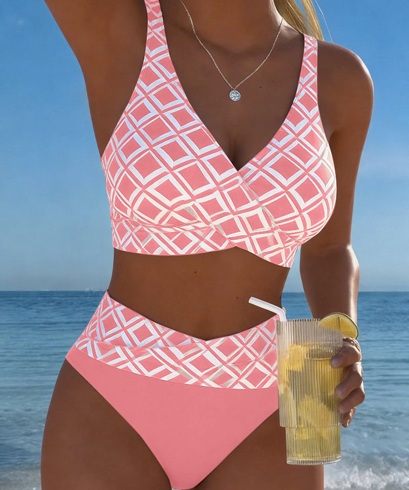 Bikini "Liesl" – Découpes & motif losanges