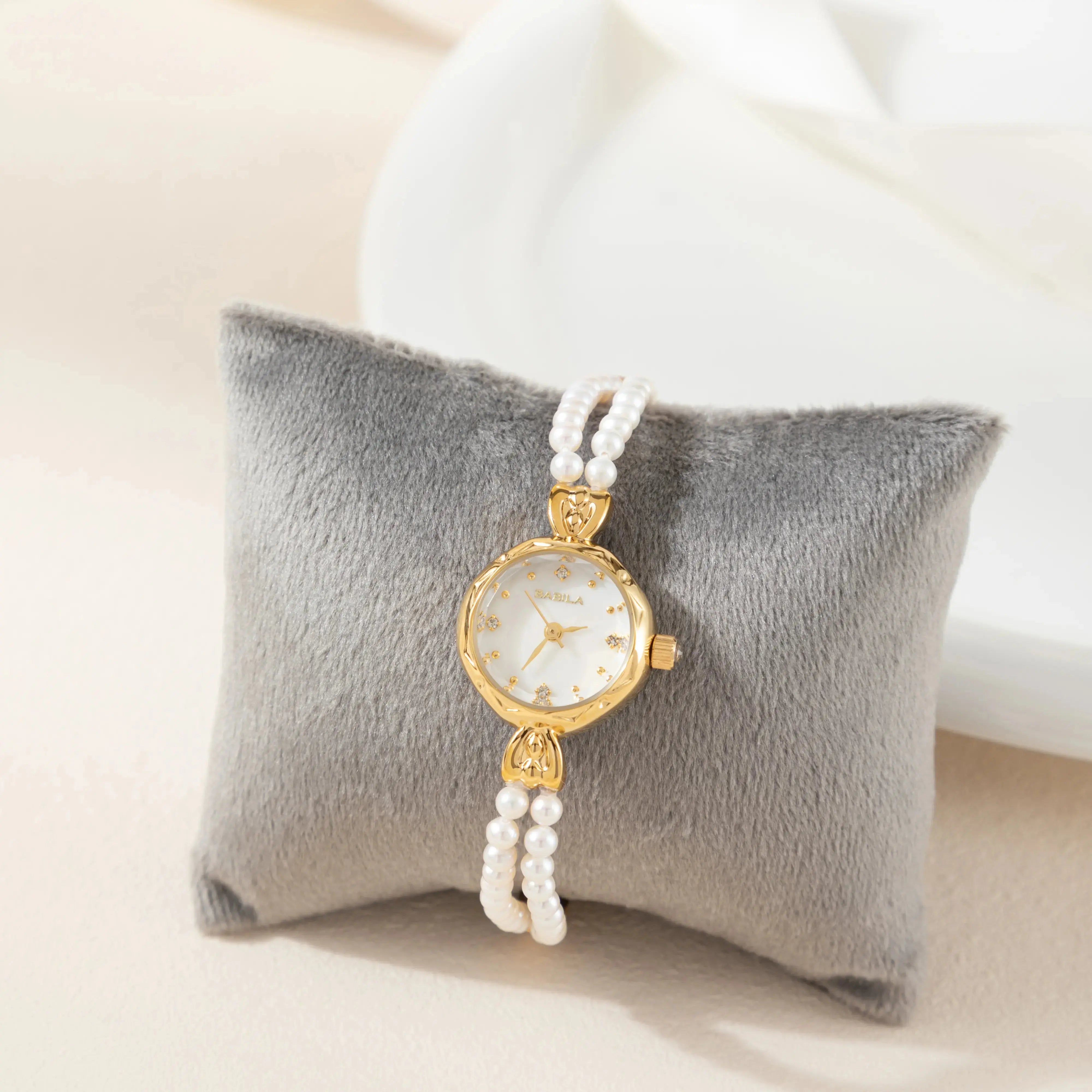 Horloge "Loressa" – Gouden Spiraalband