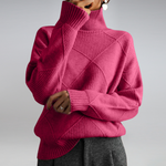 Trui "Angelika" – Oversized met Hoge Kraag