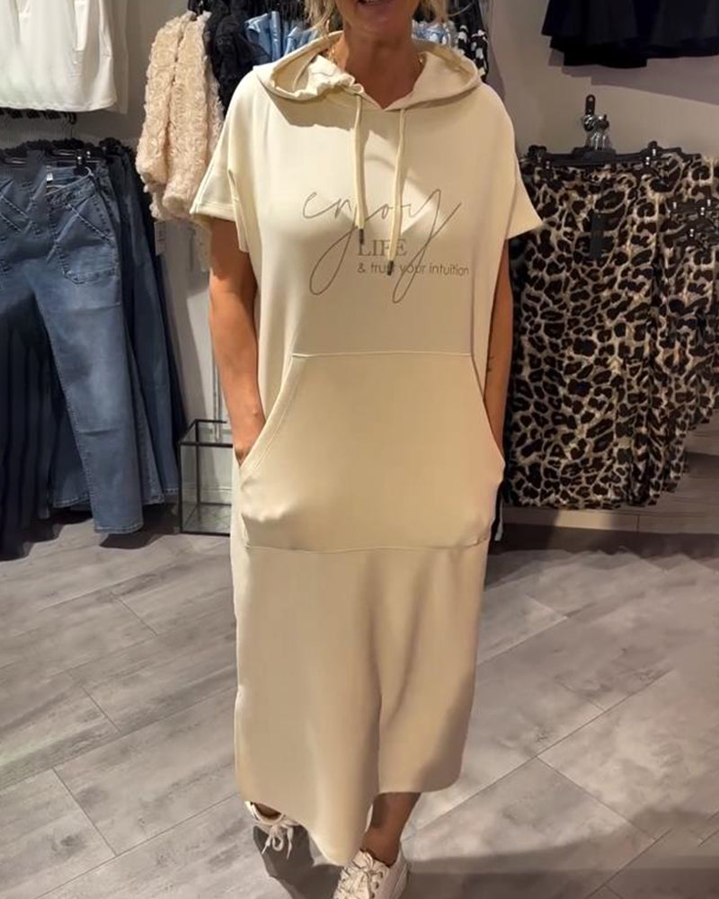 Robe sweat à capuche "Inge" – Casual
