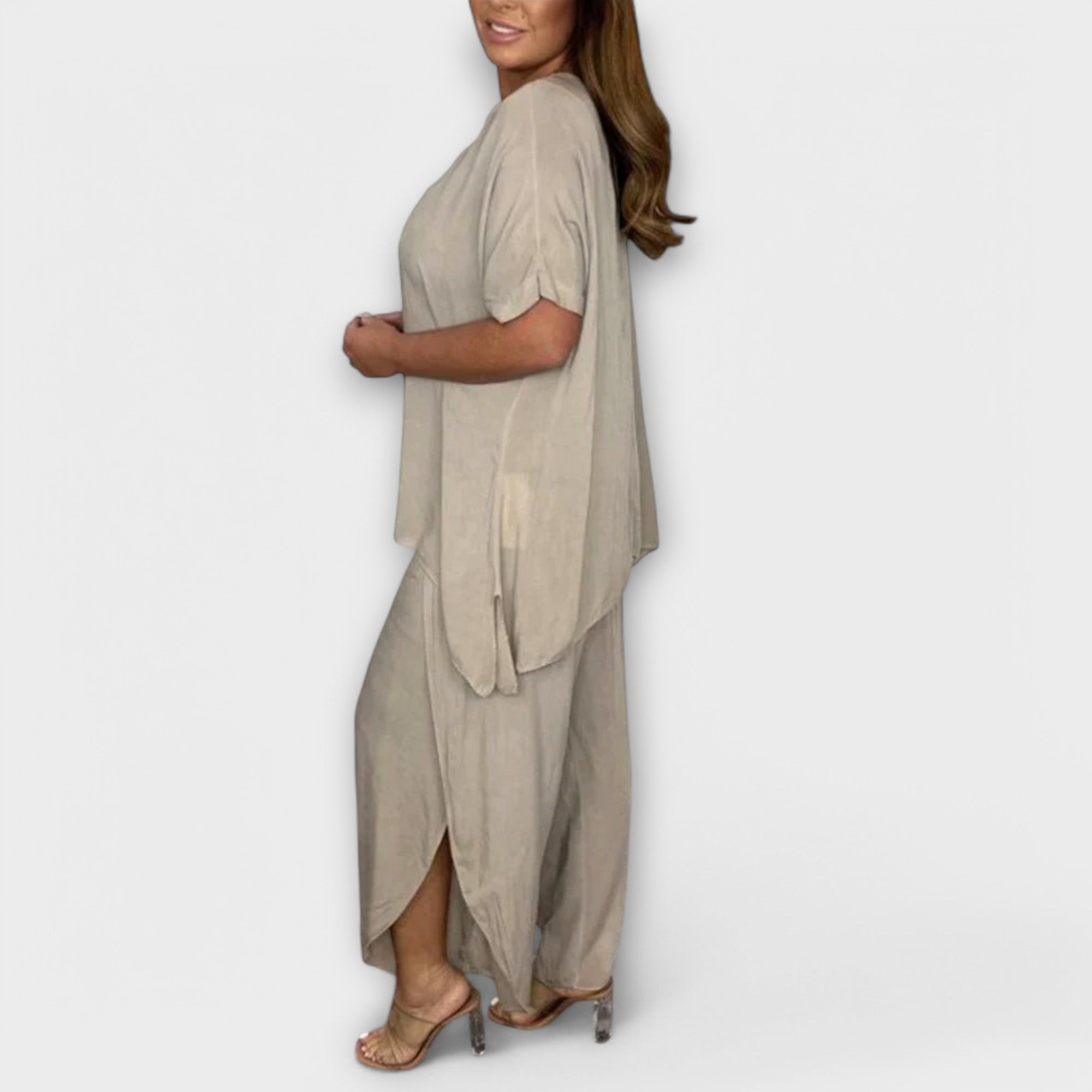 Ensemble deux pièces "Maria" – Blouse & pantalon long