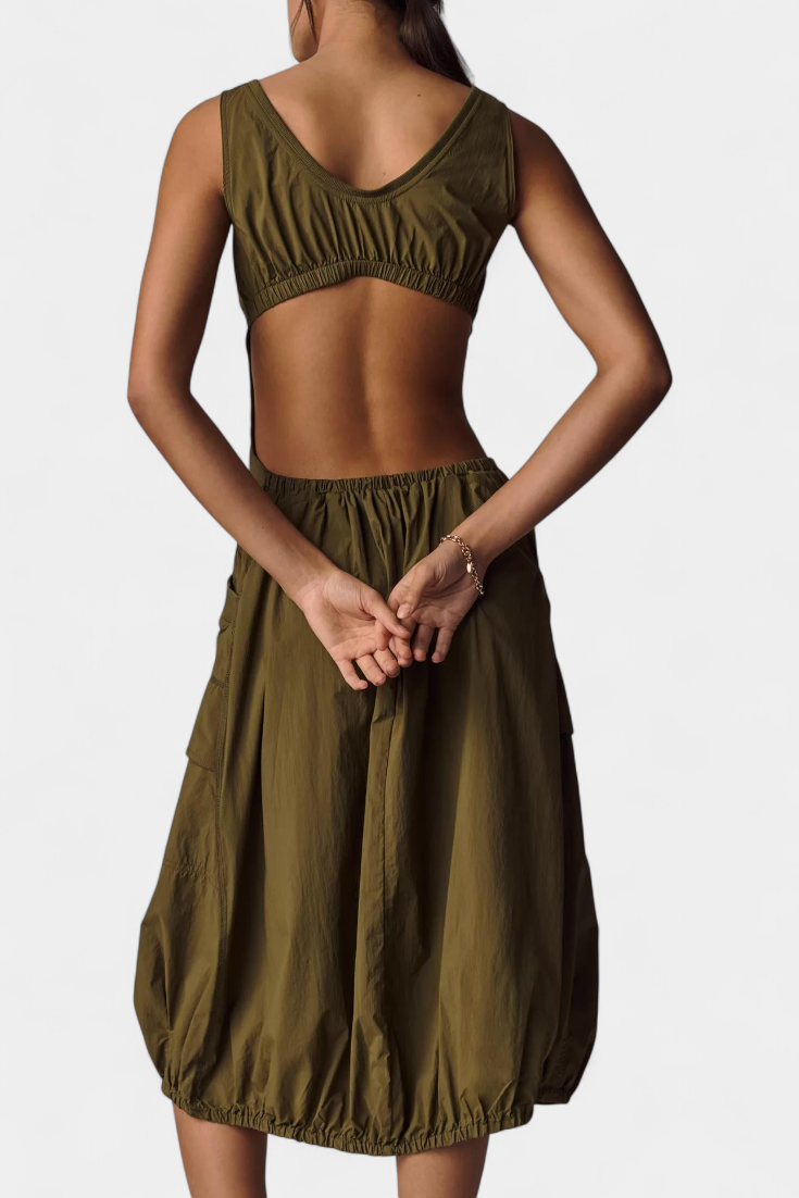 Robe Boule "Katana" – Corset & Poches Cargo