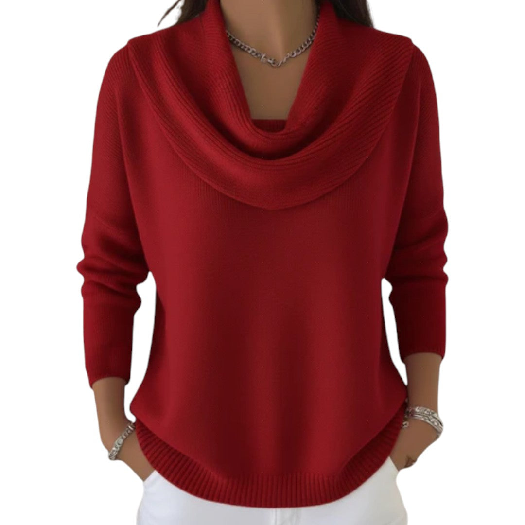Trui "Marie-Luise" – met Gedrapeerde Kraag