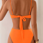 Bikini "Elsa" – Gouden Details & Hoog Broekje