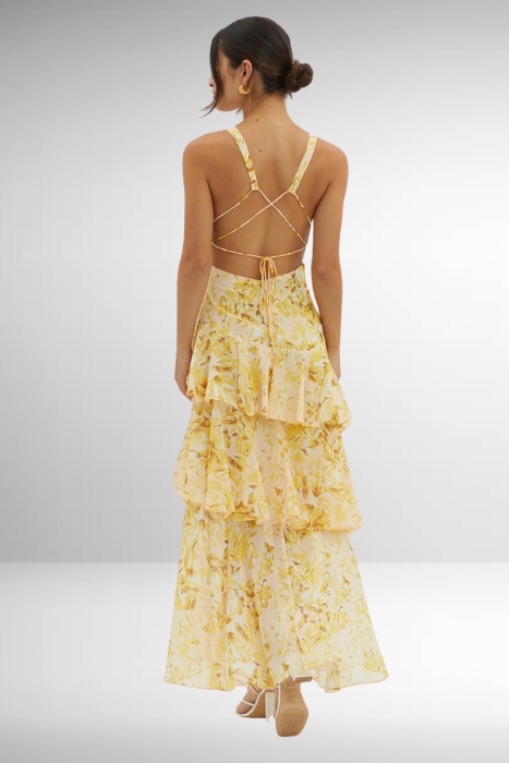 Chiffon Maxikleed "Stefanie" – Zomer