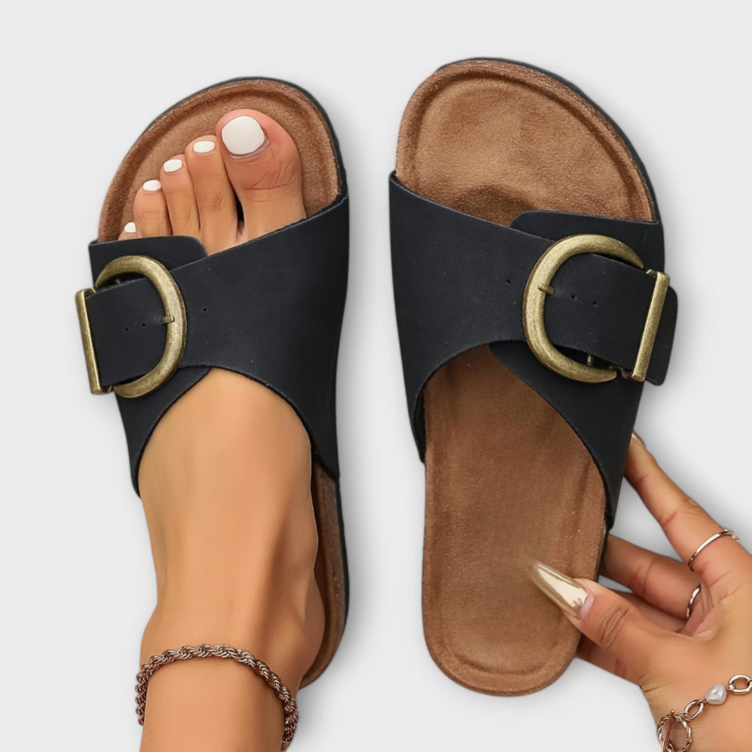 Orthopedische Sandalen "Ulrike" – Vintage Gesp