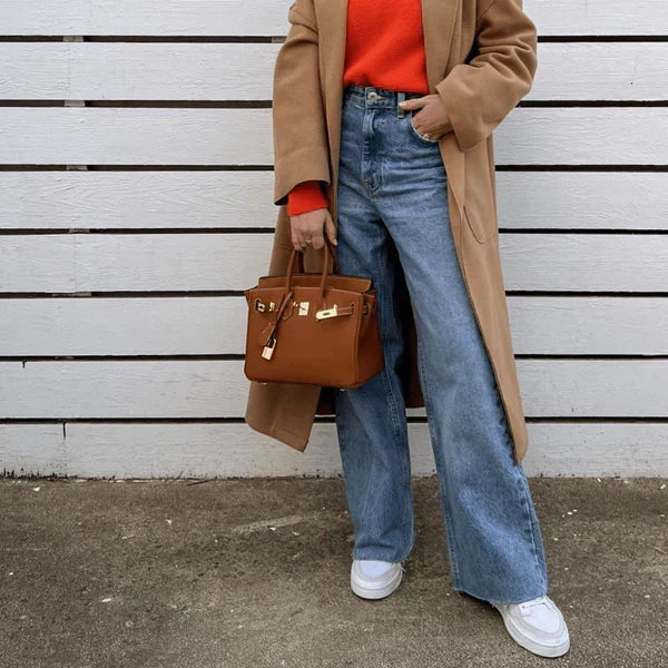 Handtas "Kensington" – Volnerf Leer met Draaisluiting
