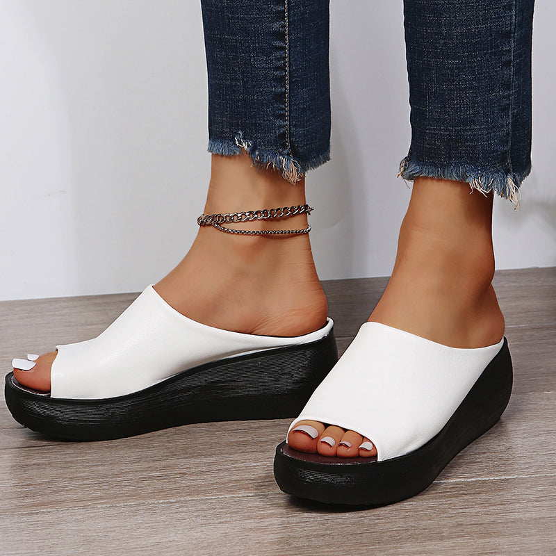 Orthopedische Plateausandalen "Heidi" – Slip-On
