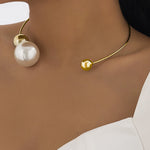 Collier – Perles métalliques