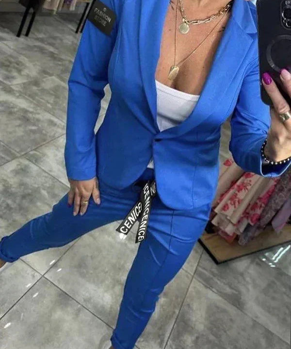 Ensemble "Adriana" – Blazer souple & pantalon