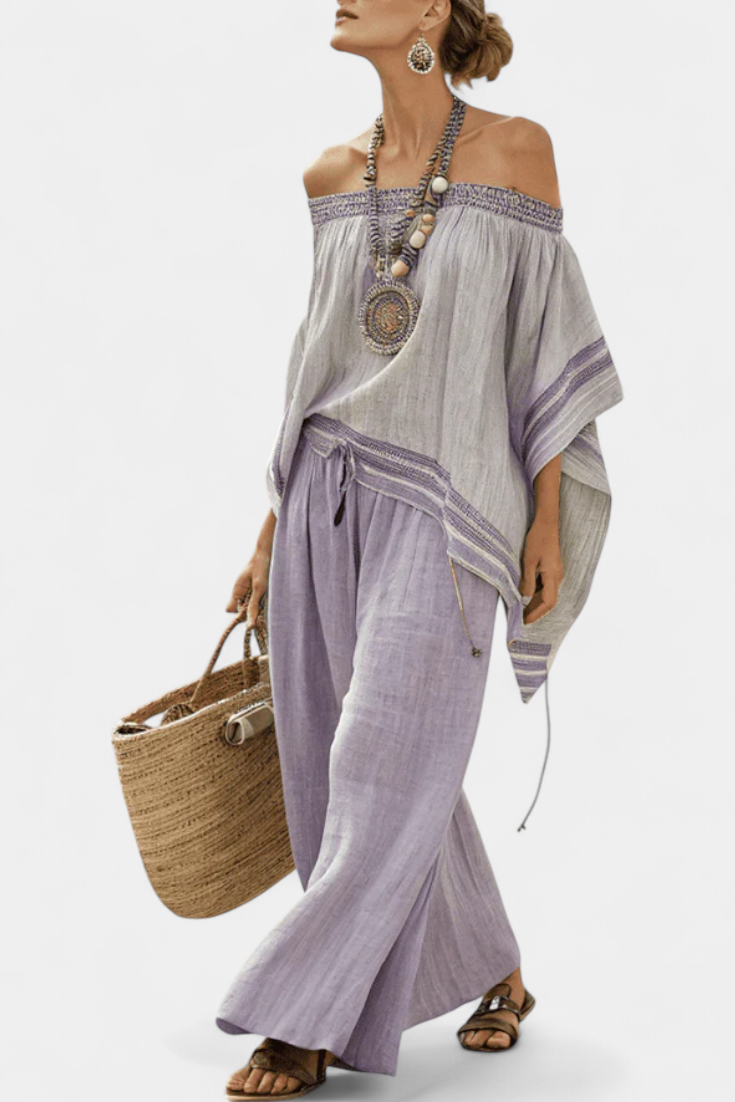 Bohemian Set "Ulrike" – Bardot Top