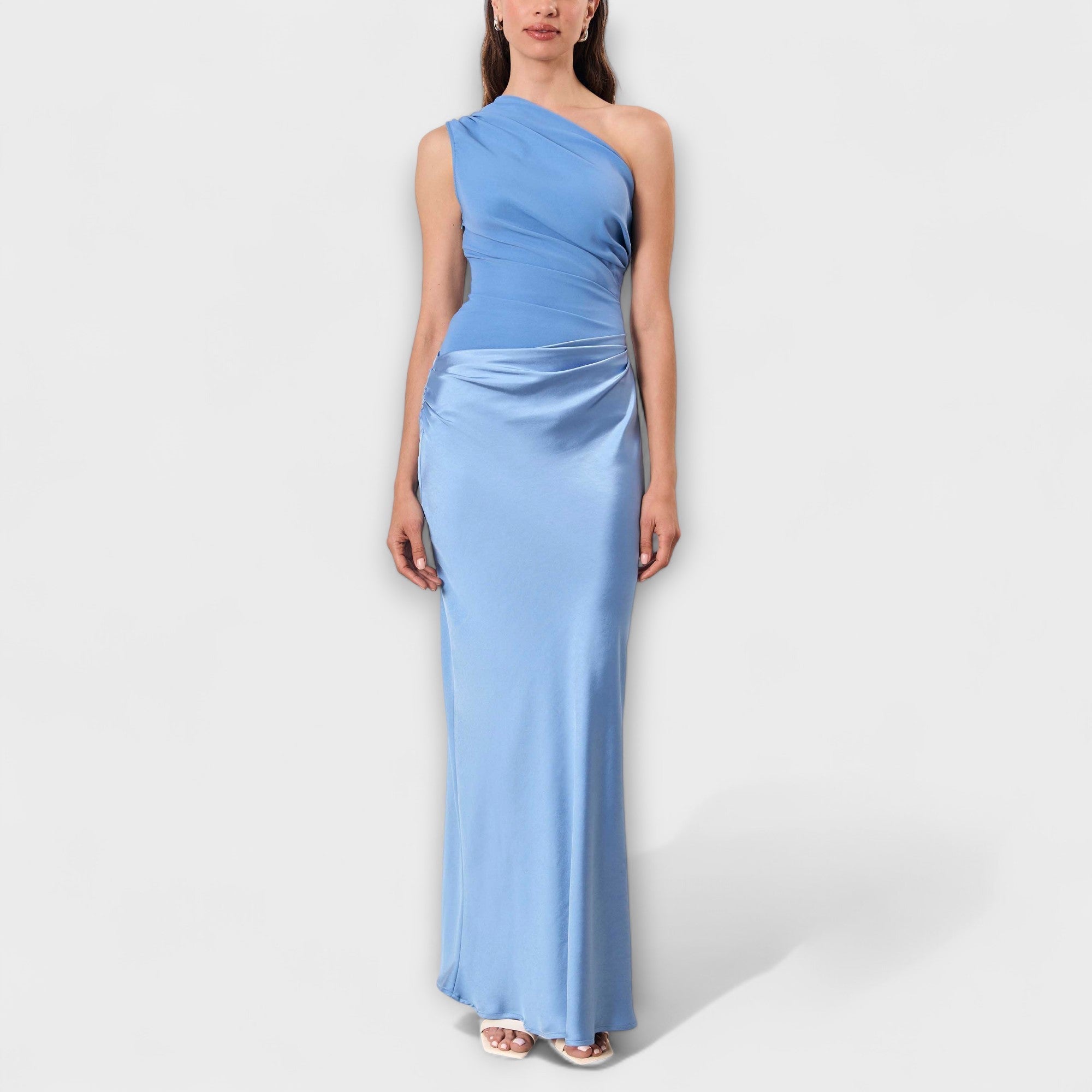 Satijnen Kleed "Anneliese" – One-Shoulder