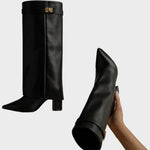 Bottes "Friederike" – Cuir haut à tige large