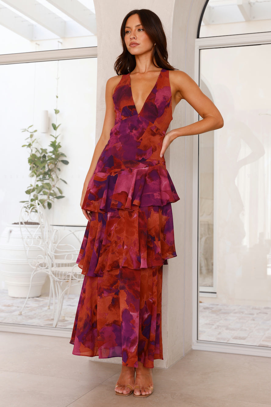 Chiffon Maxikleed "Stefanie" – Zomer