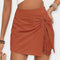 Jupe-short taille haute – Nœud