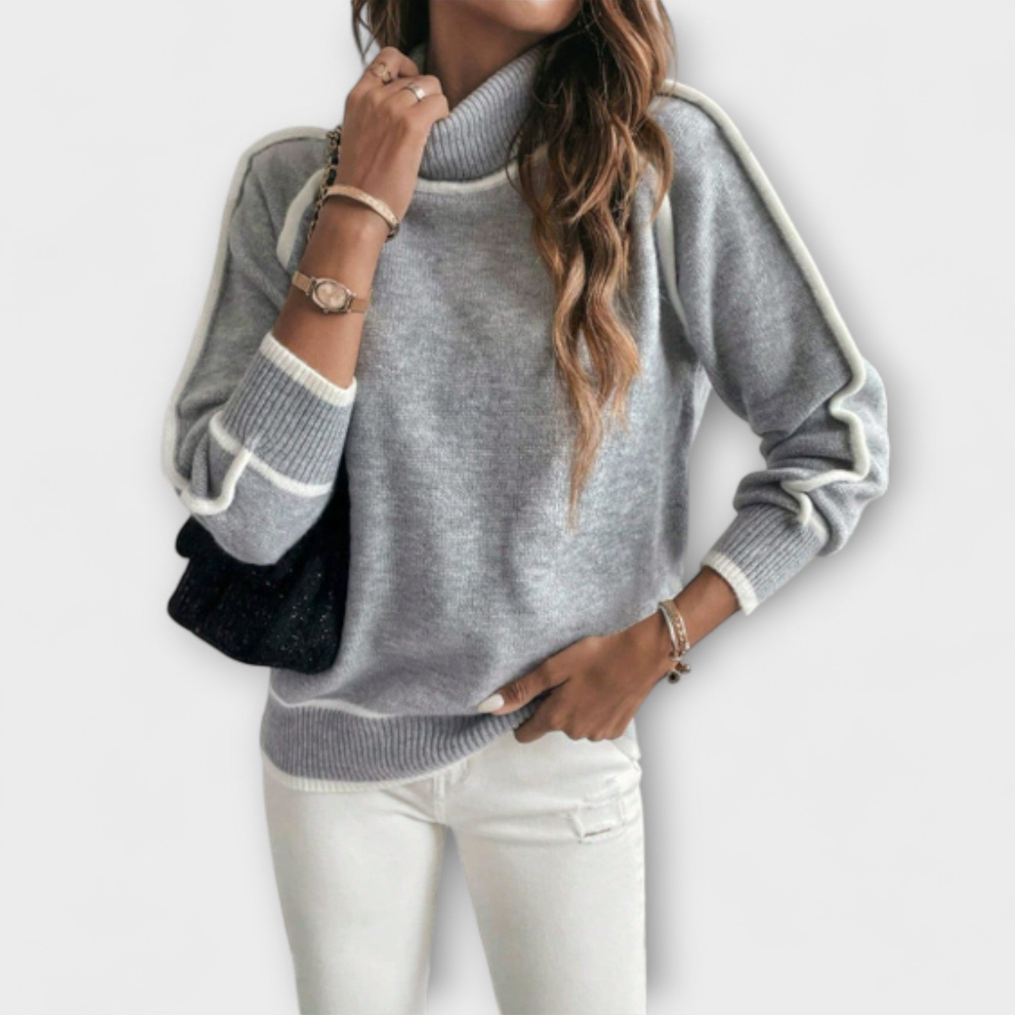 Trui "Edith" – Casual Hoge Kraag