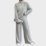 Ensemble deux pièces "Rute" – Pull côtelé & pantalon large