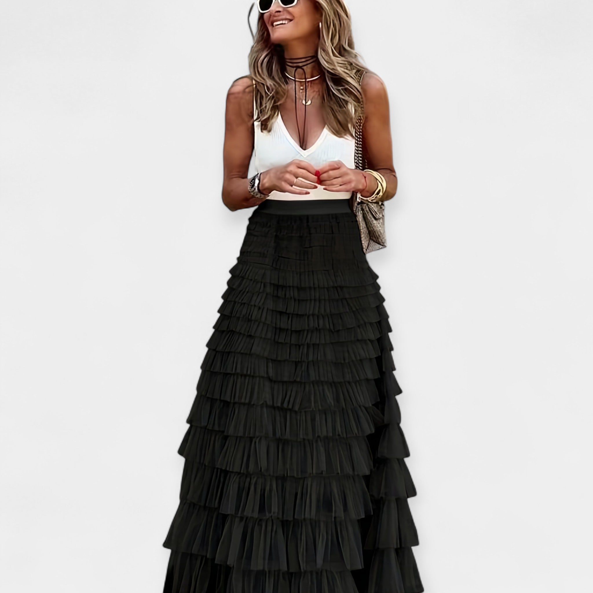Boho Rok – Satijnen Afwerking