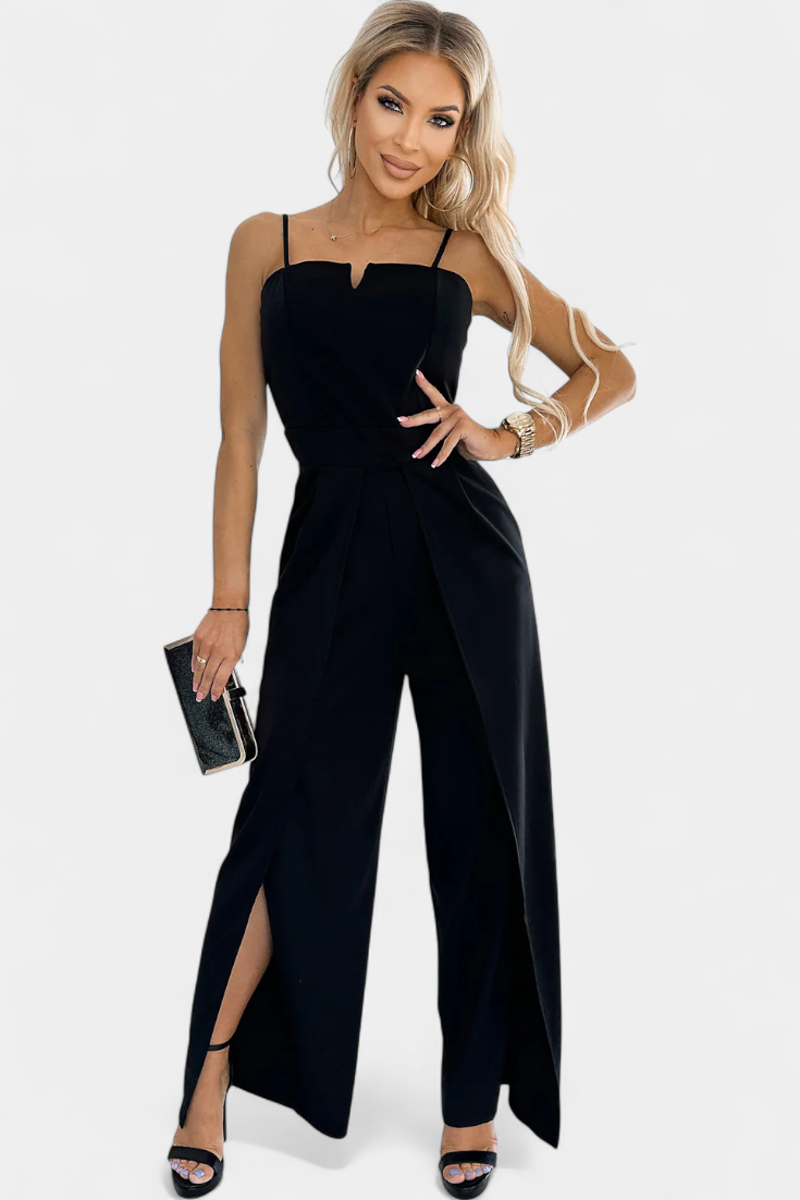 Jumpsuit "Katrin" – Spaghettibandjes & Zijsplit