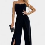 Jumpsuit "Katrin" – Spaghettibandjes & Zijsplit