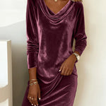Robe en Velours "Rosa" – Coupe Ample