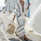 Robe Caftan "Friederike" – Ligne marine