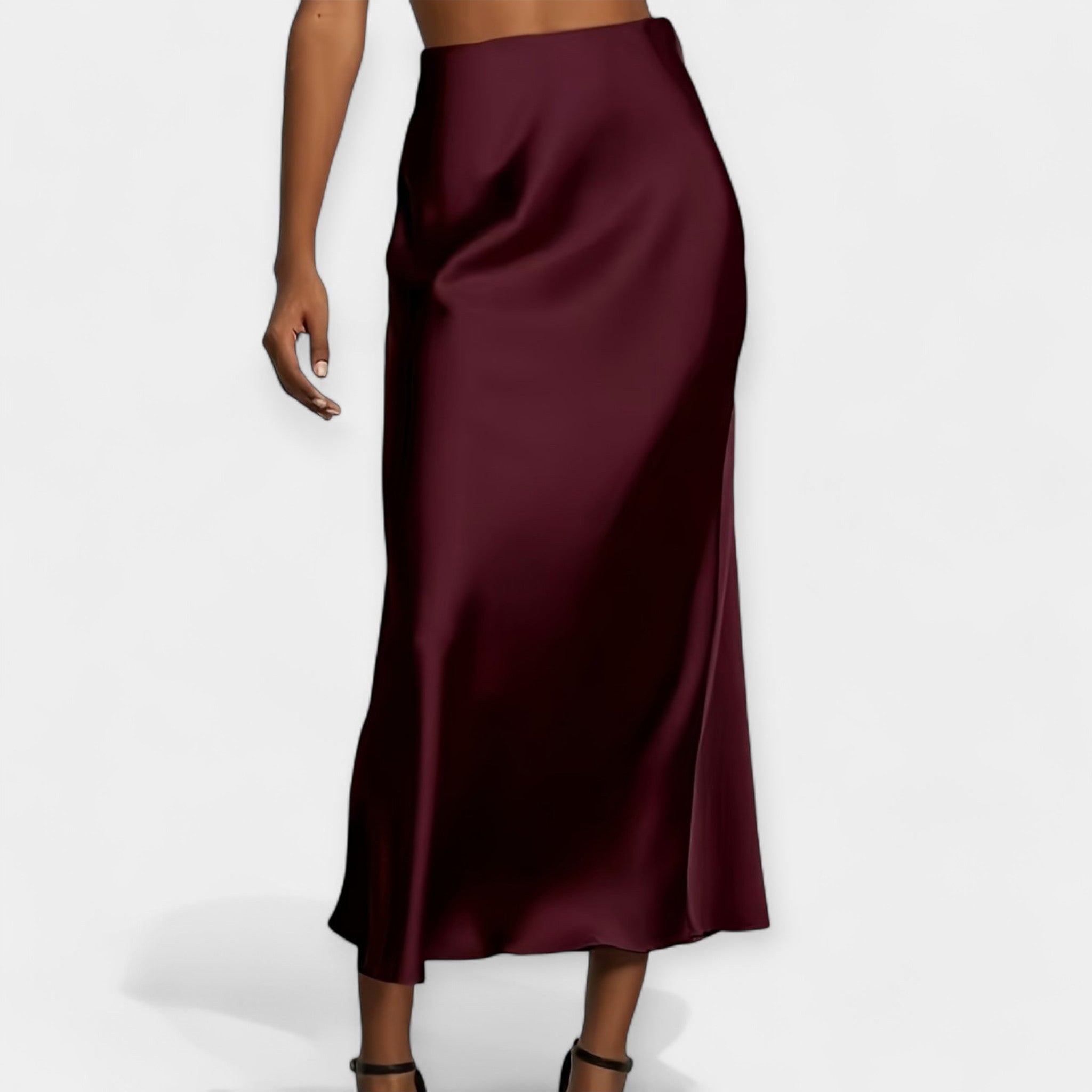 Minirok met Hoge Taille – Satijnlook