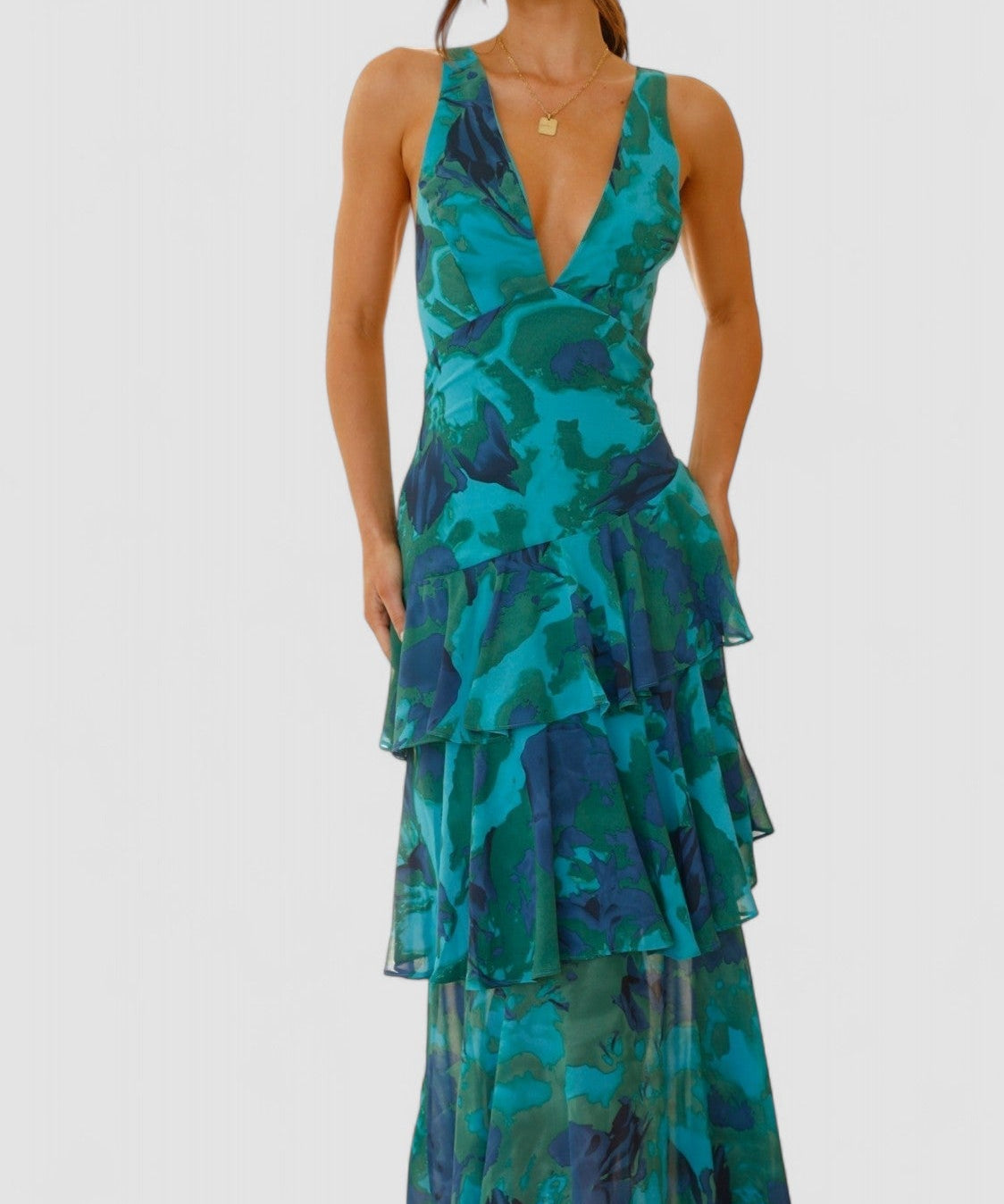 Chiffon Maxikleed "Stefanie" – Zomer
