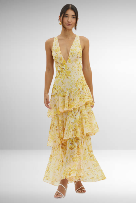 Chiffon Maxikleed "Stefanie" – Zomer
