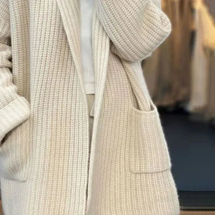 Gebreid Vest "Brigitte" – Met Zakken